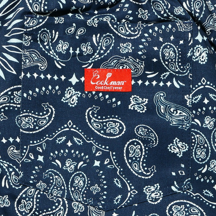 Chef Short Pants - Paisley : Navy