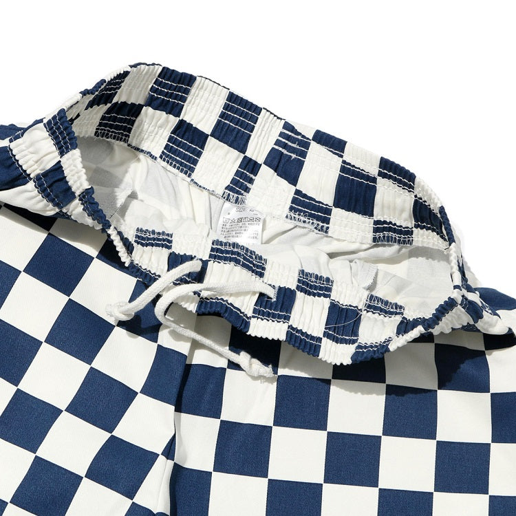 Cookman Chef Short Pants - Checker : Navy