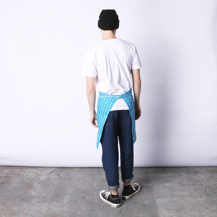 Cookman Waist Apron - Stripe : Light Blue