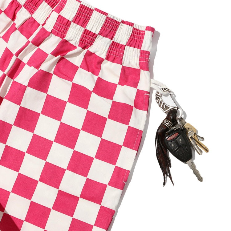 Cookman Chef Short Pants - Checker : Pink