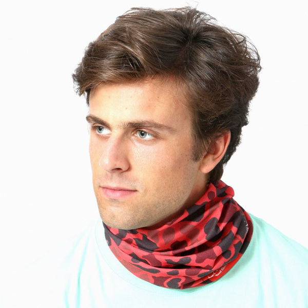 Cookman Chef's Scarf - Duck Hunter Camo Red