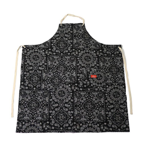 Long Apron - Paisley : Black