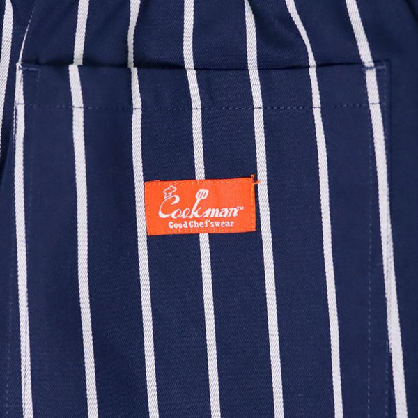 Cookman Wide Chef Pants - Stripe : Navy