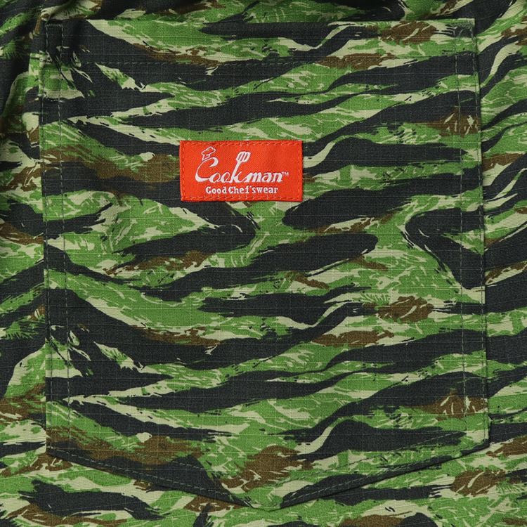 Cookman Chef Short Pants - Ripstop : Tiger Camo Green