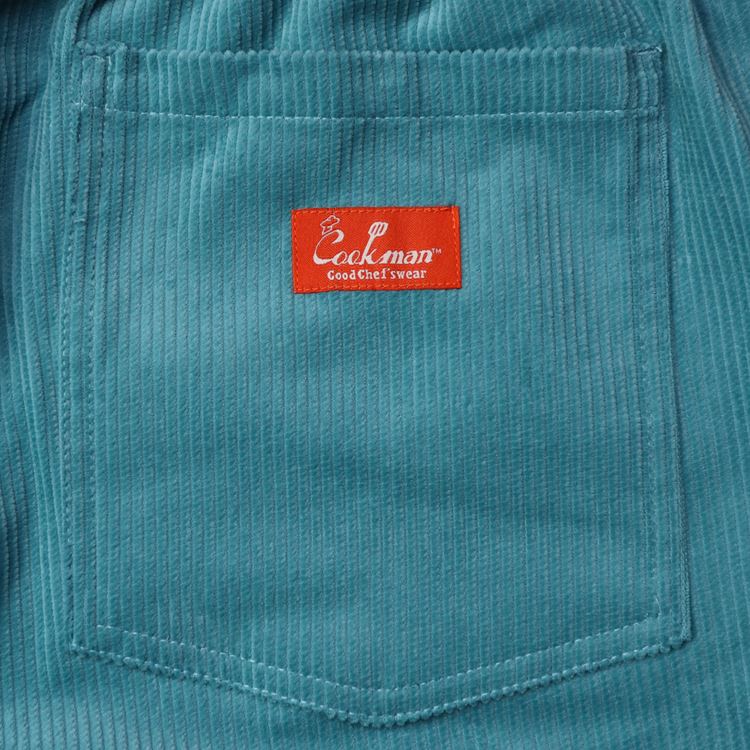 Cookman Chef Short Pants - Corduroy : Turquoise Blue