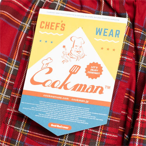 Cookman Chef Short Pants - Tartan Red