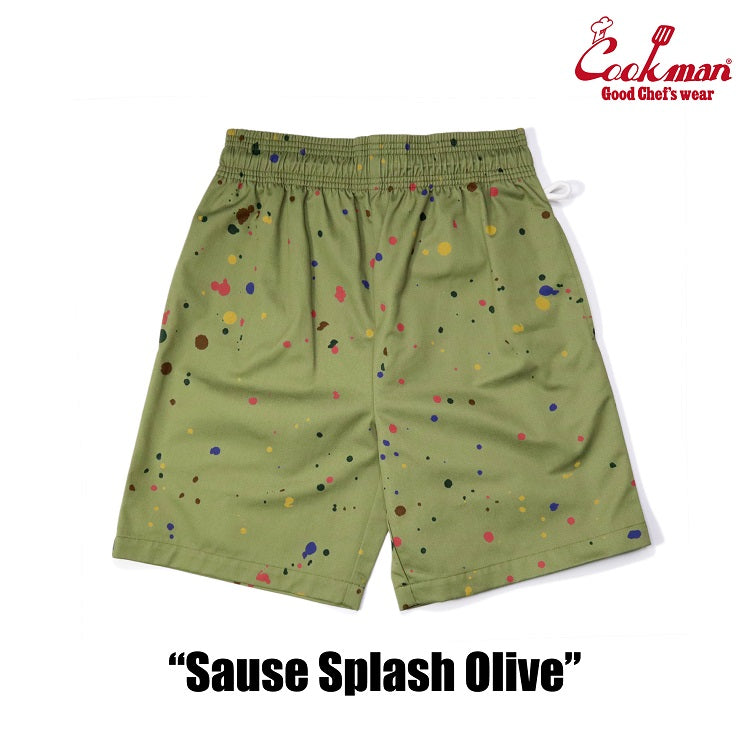 Cookman Chef Short Pants - Sauce Splash : Olive