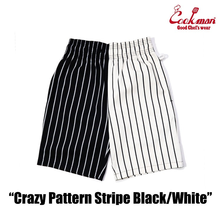 Cookman Chef Short Pants - Crazy : Black and White