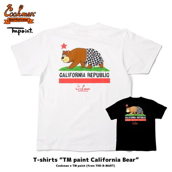 Cookman Tees - TM Paint California Bear : White