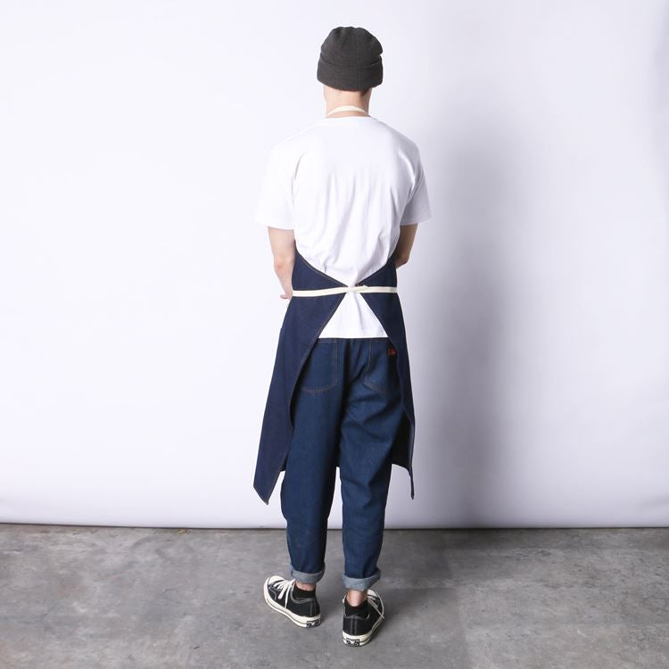 Cookman Long Apron - Denim : Navy