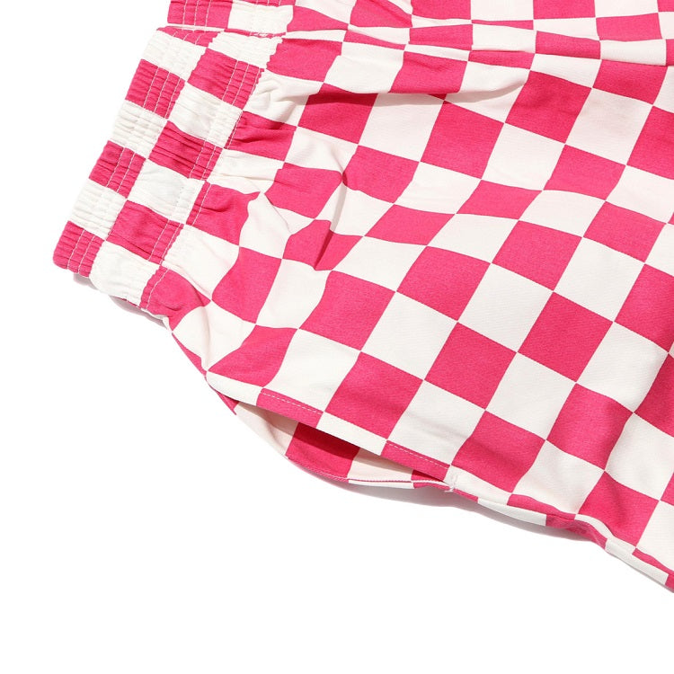 Cookman Chef Short Pants - Checker : Pink