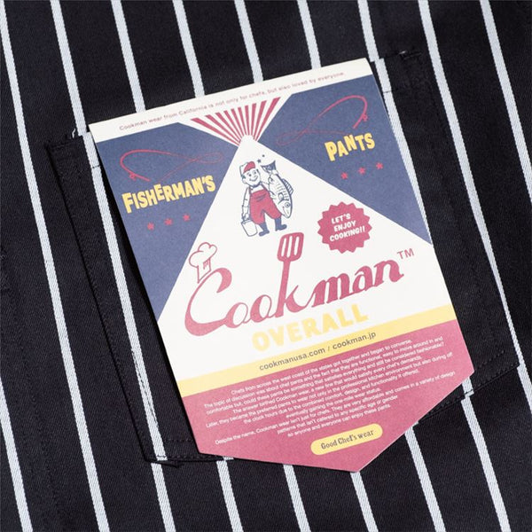 Cookman Fisherman's Bib Overall - Stripe : Black