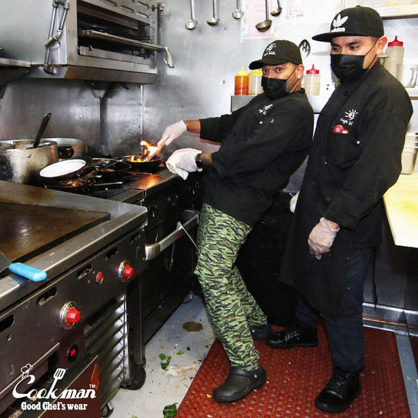 Cookman Chef Pants Cargo - Ripstop : Tiger Camo Green
