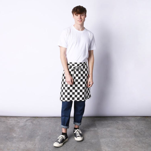 Cookman Waist Apron - Checker : Black