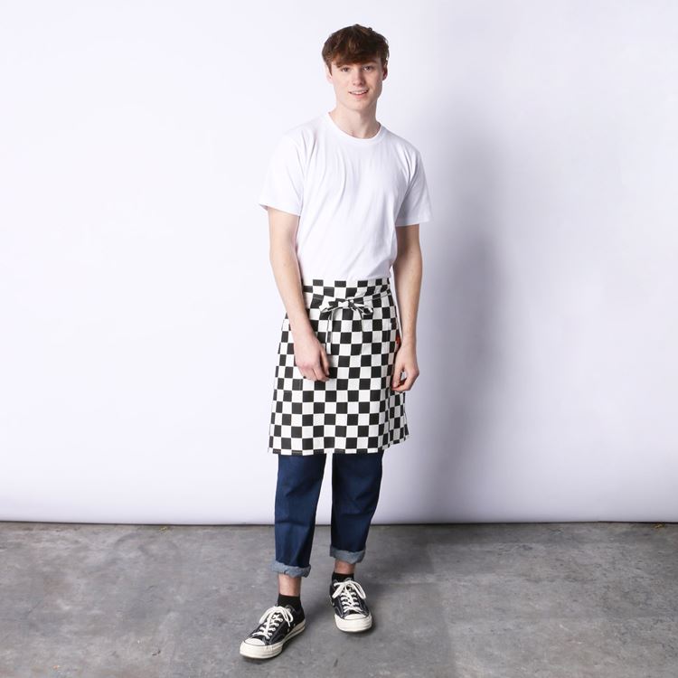 Cookman Waist Apron - Checker : Black