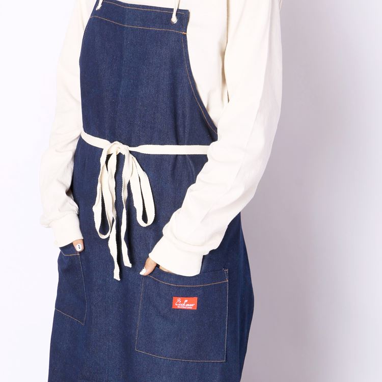 Cookman Long Apron - Denim : Navy