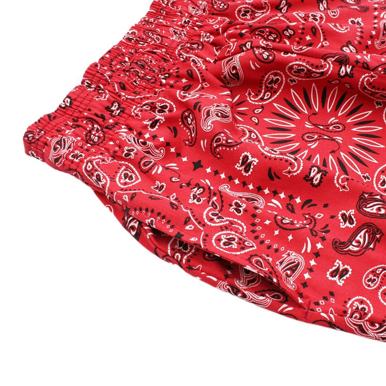 Cookman Chef Short Pants - Paisley : Red