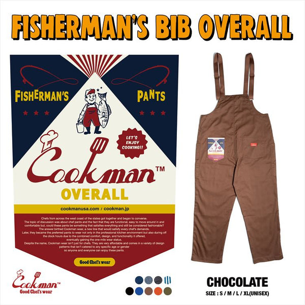 Cookman Fisherman's Bib Overall - Chocolate