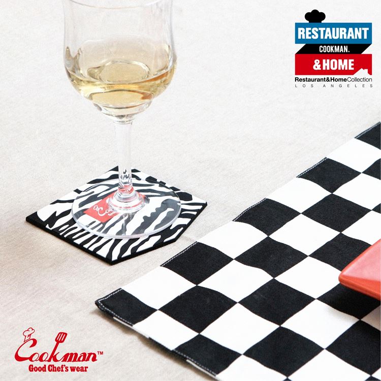 Cookman Pocket Coasters (Set of 5) - Black & White