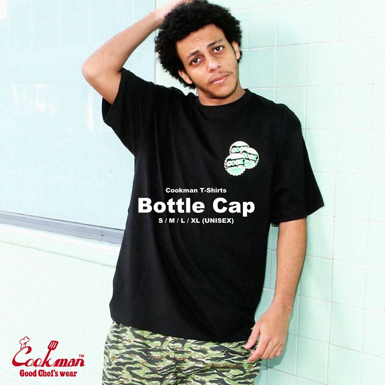 Cookman Tees - Bottle Cap : Black (All Sales Are Final)