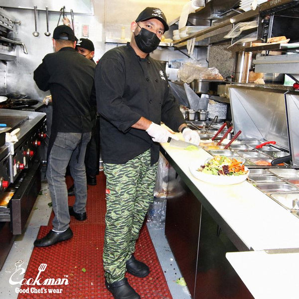 Cookman Chef Pants Cargo - Ripstop : Tiger Camo Green