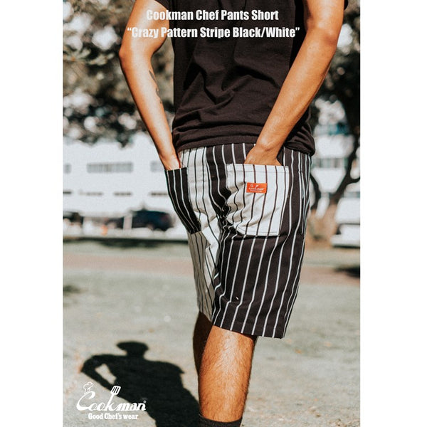 Cookman Chef Short Pants - Crazy : Black and White