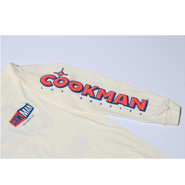 Cookman Long Sleeve T-shirts - SkatingBurger : Beige