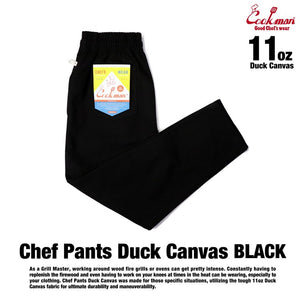 Cookman Chef Pants - Duck Canvas : Black
