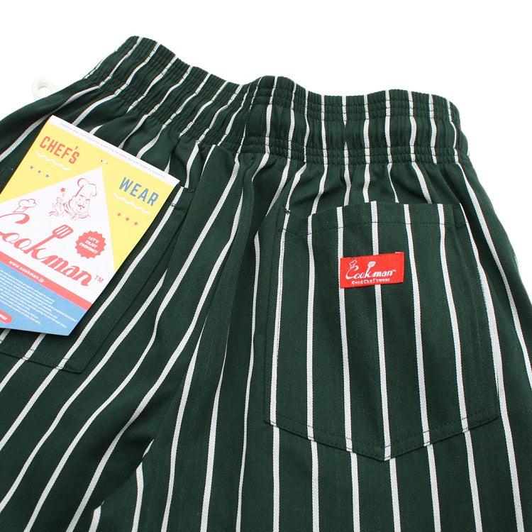 Cookman Chef Pants - Stripe : Dark Green