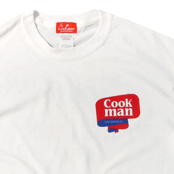 Cookman T-shirts - Tape logo : White