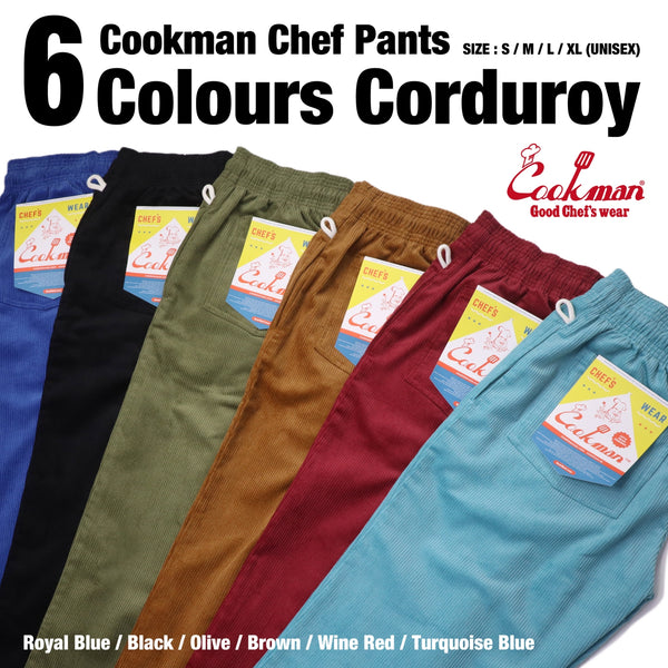 Cookman Chef Pants - Corduroy : Black