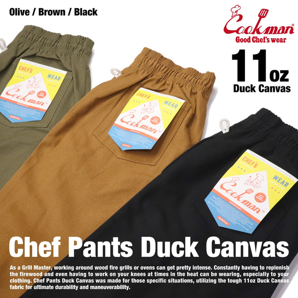 Cookman Chef Pants - Duck Canvas : Brown