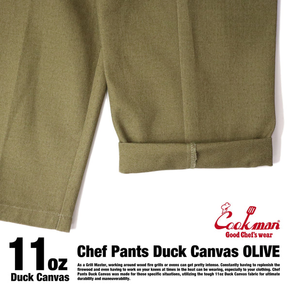 Cookman Chef Pants - Duck Canvas : Olive