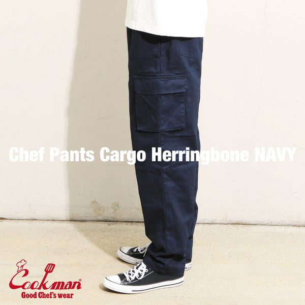 Cookman Chef Pants Cargo - Herringbone : Navy