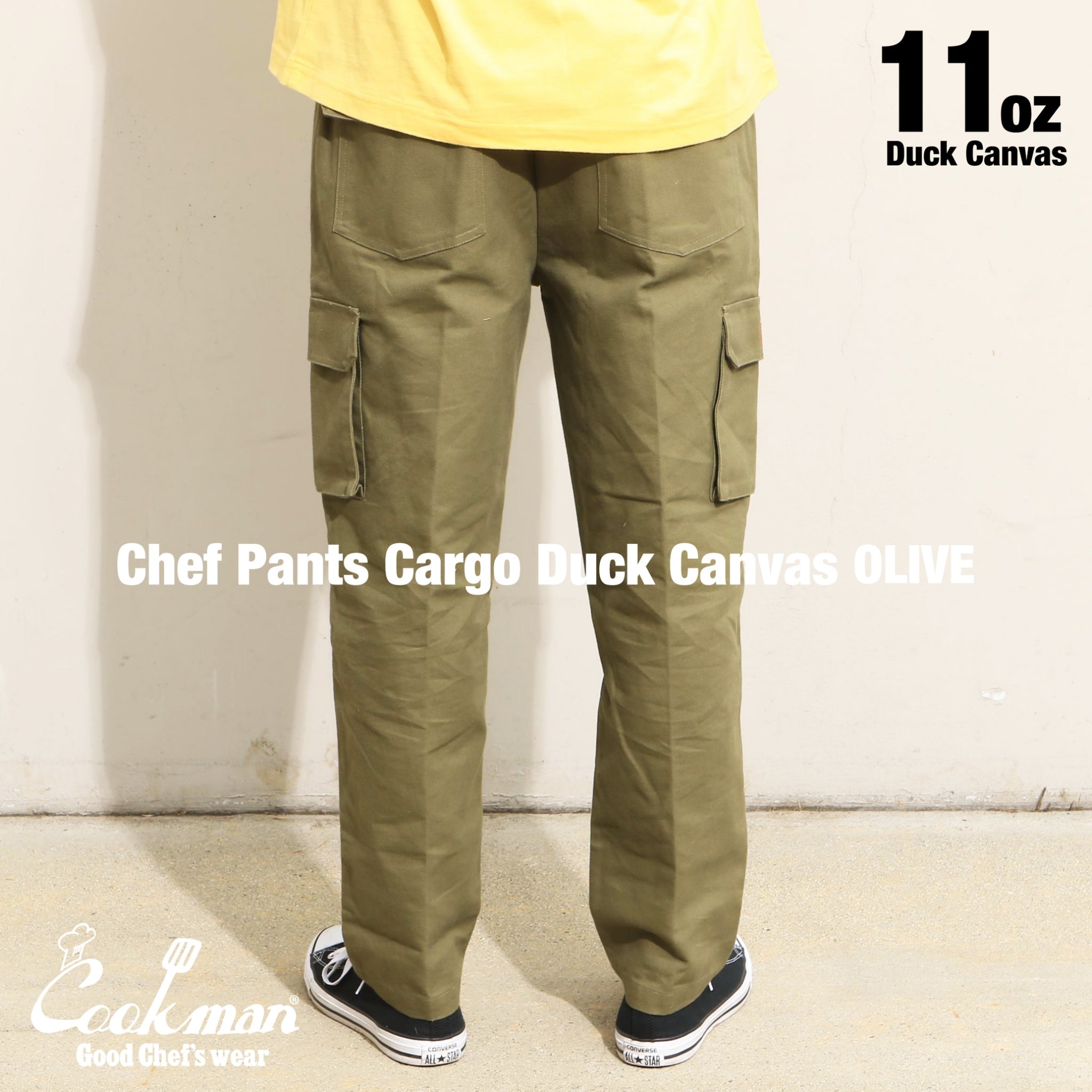 Cookman Chef Pants Cargo - Duck Canvas : Olive