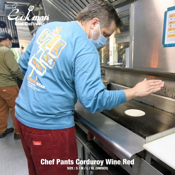 Cookman Chef Pants - Corduroy : Wine