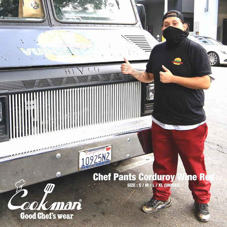 Cookman Chef Pants - Corduroy : Wine