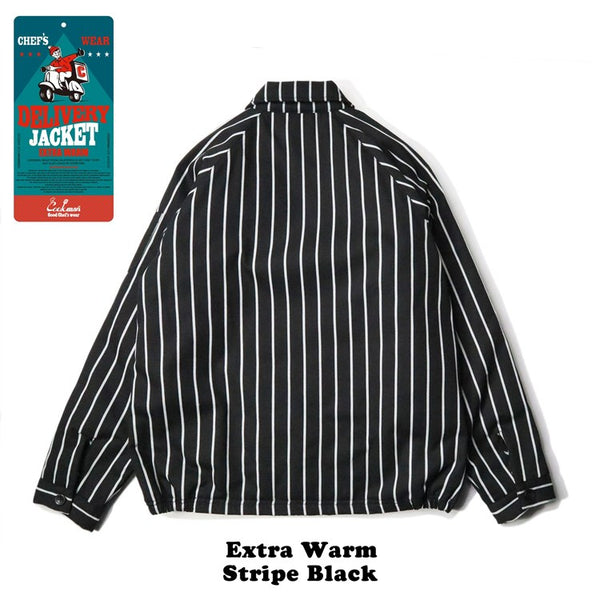 Cookman Delivery Jacket EX Warm - Stripe Black