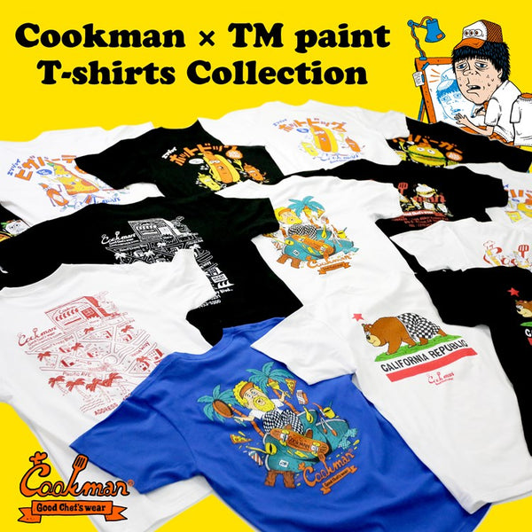 Cookman T-shirts - TM Paint California Bear : White
